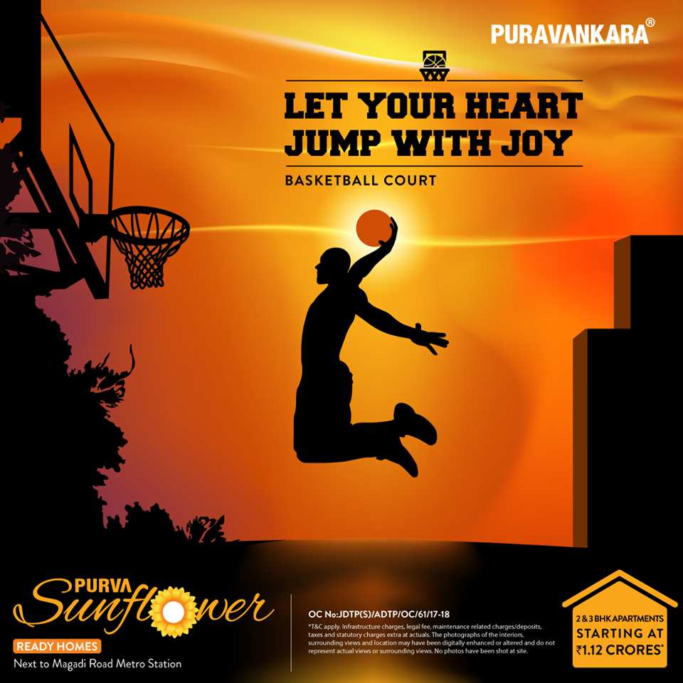 Reside in luxury abode with sports amenities at Purva Sunflower in Bangalore Update